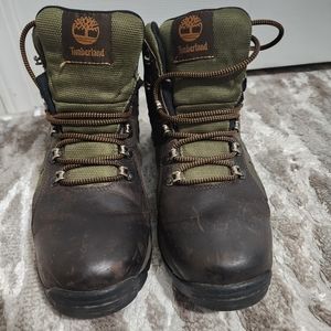 Timberland 2730R Brown Leather Mid Waterproof Men's Hiking Boot Size 11.5
